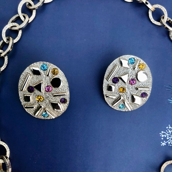 Vintage Sarah Coventry necklace and earring set - Picture 2 of 5